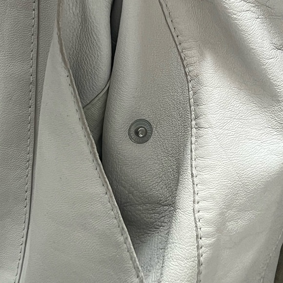 Off-White Leather Racer Jacket - Picture 4 of 8